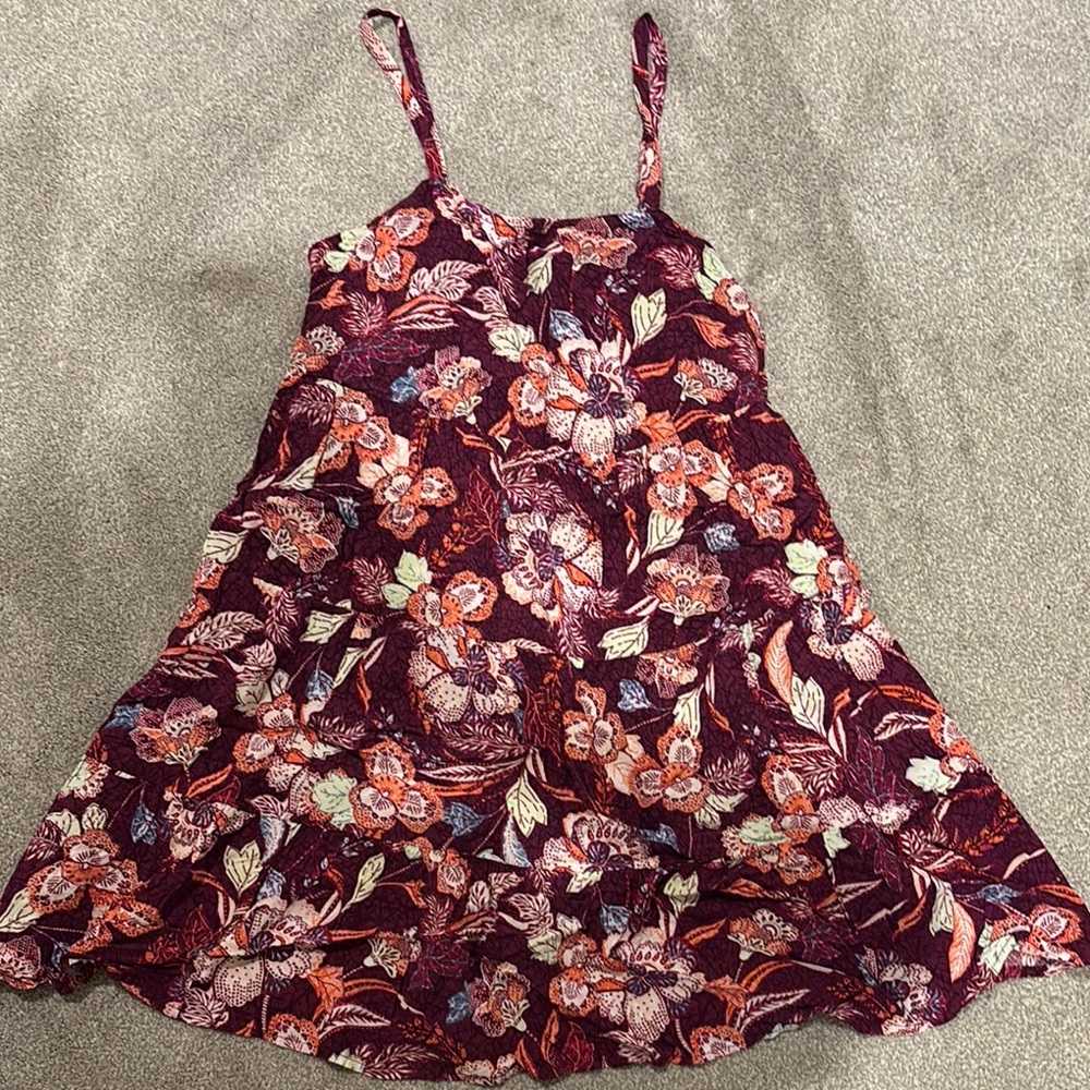 Old Navy Red and Pink Floral Sundress